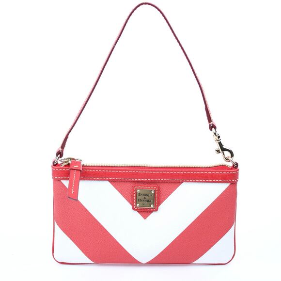 Dooney & Bourke Handbags - Dooney & Bourke Red Chevron Bag / Wristlet